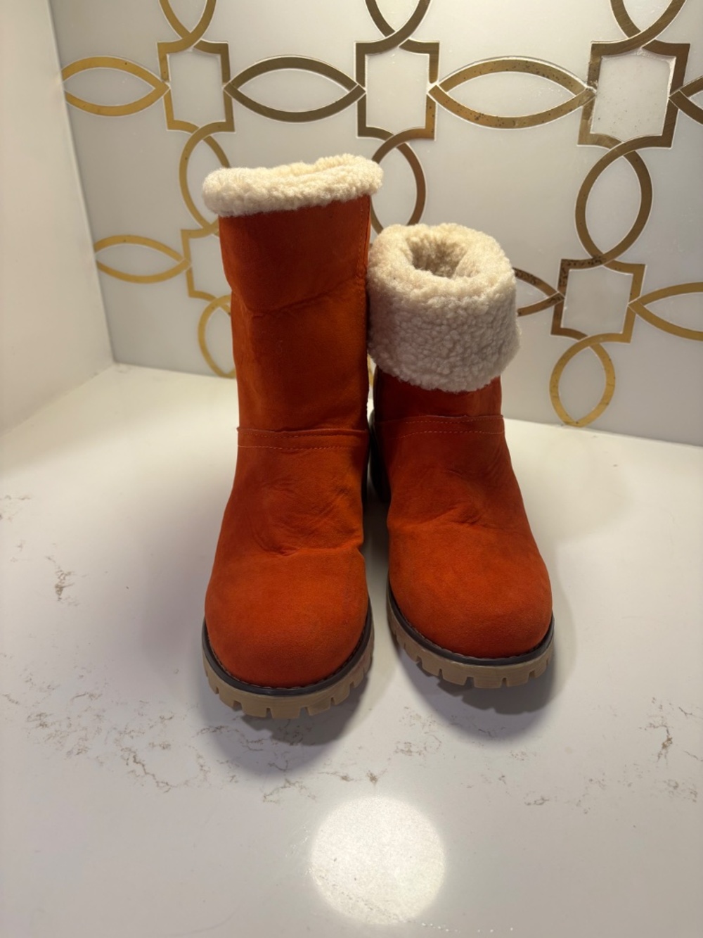 Boot Heels Women Winter Fur Warm Snow Boots Ladies Warm Wool Booties Sz 41/10 - Picture 6 of 12